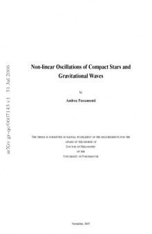 Nonlinear effects in Pulsations of Compact Stars and Gravitational Waves