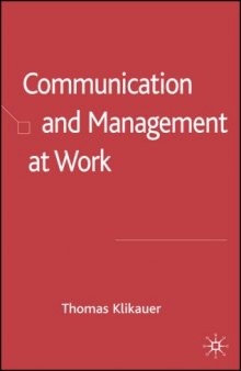 Communication and Management at Work