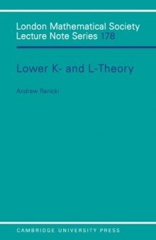 Lower K-and L-Theory