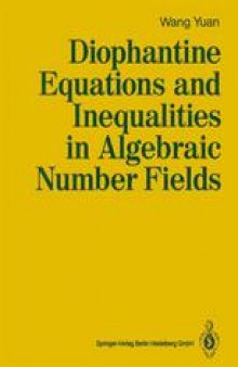 Diophantine Equations and Inequalities in Algebraic Number Fields