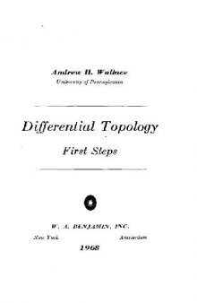 Differential topology: first steps