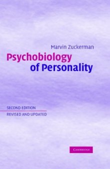 Psychobiology of Personality (Problems in the Behavioural Sciences)