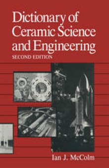 Dictionary of Ceramic Science and Engineering