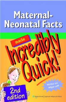 Maternal-Neonatal Facts Made Incredibly Quick! (Incredibly Easy! Series) 