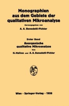 Anorganische Qualitative Mikroanalyse