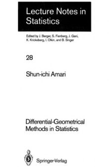 Differential-geometrical methods in statistics
