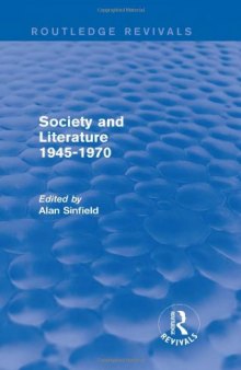 Society and Literature 1945-1970