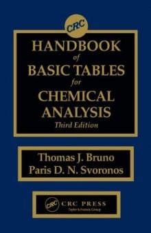 CRC Handbook of Basic Tables for Chemical Analysis, Third Edition