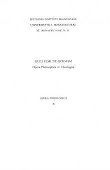 Opera Theologica Vol. 10 