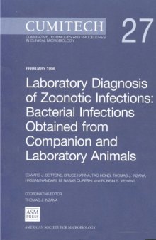 Cumitech 27: Laboratory Diagnosis of Zoonotic Infections