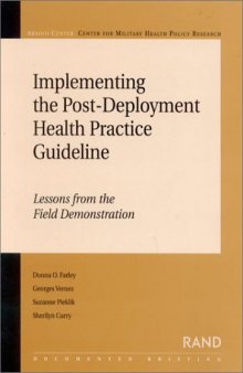 Implementing the Post-Deployment Health Practice Guideline: Lessons from the Field Demonstration