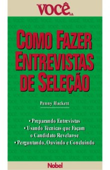Como Fazer Entrevistas de Selecao  Portuguese