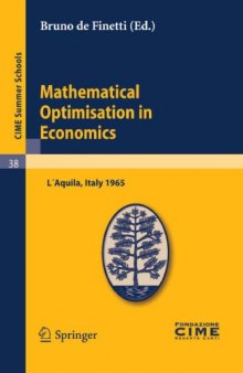 Mathematical Optimiation in Economics