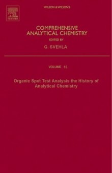 Organic Spot Test Analysis  The History of Analytical Chemistry