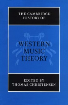 The Cambridge History of Western Music Theory