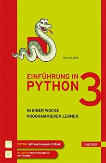 Einführung in Python 3 Für Ein- und Umsteiger