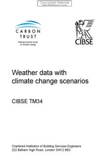 Weather data with climate change scenarios