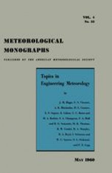 Topics in Engineering Meteorology