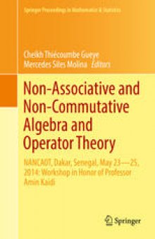 Non-Associative and Non-Commutative Algebra and Operator Theory: NANCAOT, Dakar, Senegal, May 23–25, 2014: Workshop in Honor of Professor Amin Kaidi