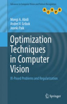 Optimization Techniques in Computer Vision: Ill-Posed Problems and Regularization