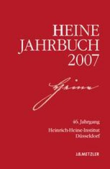 Heine-Jahrbuch 2007: 46. Jahrgang