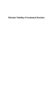 Molecular Modeling of Geochemical Reactions An Introduction