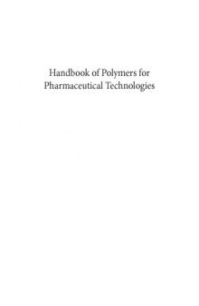 Handbook of polymers for pharmaceutical technologies. Volume 4, Bioactive and compatible synthetic/hybrid polymers