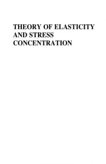 Theory of elasticity and stress concentration