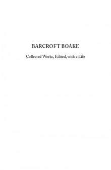 Barcroft Boake : collected works, edited, with a life