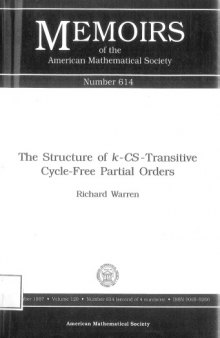 The Structure of K-Cs-Transitive Cycle-Free Partial Orders