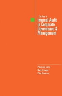 The role of internal audit in corporate governance & management.