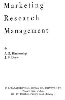 Marketing research management