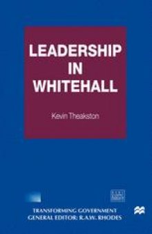 Leadership in Whitehall