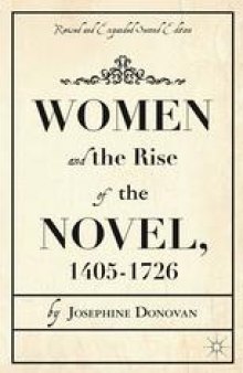 Women and the Rise of the Novel, 1405–1726