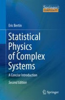 Statistical Physics of Complex Systems: A Concise Introduction