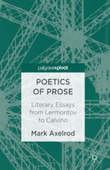 Poetics of Prose: Literary Essays from Lermontov to Calvino