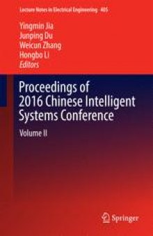Proceedings of 2016 Chinese Intelligent Systems Conference: Volume II