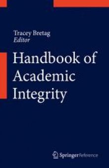 Handbook of Academic Integrity