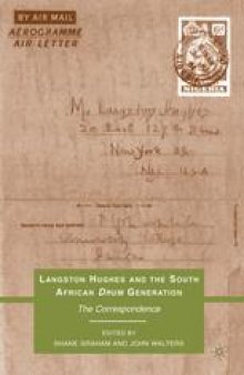 Langston Hughes and the South African Drum Generation: The Correspondence