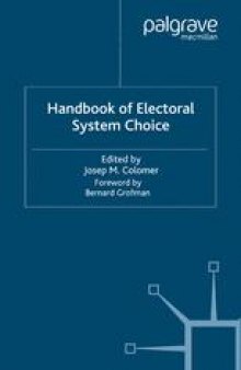 The Handbook of Electoral System Choice