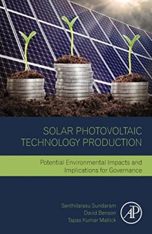 Solar Photovoltaic Technology Production. Potential Environmental Impacts and Implications for Governance