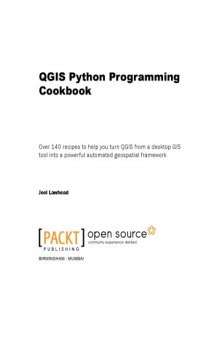 QGIS Python Programming Cookbook