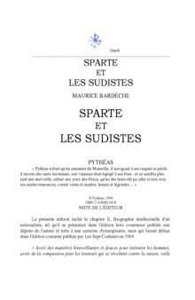 Sparte et les sudistes