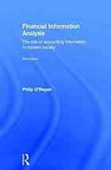 Financial information analysis : the role of accounting information in modern society