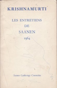 Les entretiens de Saanen, 1964