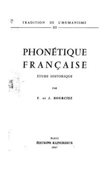 Phonétique française, étude historique