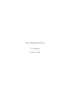 Pure Mathematics Core [Lecture notes]