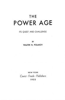 The power age: its quest and challenge