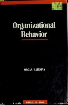 Organizational behavior: an applied psychological approach