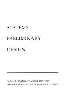 Systems preliminary design